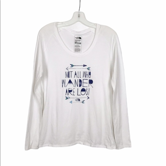 The North Face Boho Not All Who Wander.. L/S Tee M - Picture 2 of 7